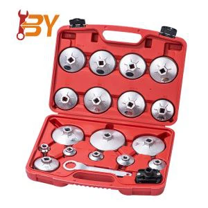 19pc tutup universal Oil Filter Wrench Kit